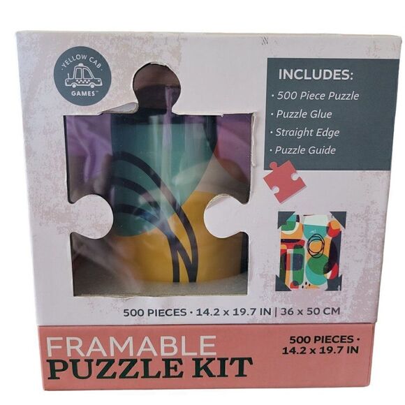 Yellow Cab Games Frameable Puzzle Kit - Artwork Puzzle (500 Piece) - Picture 1 of 7